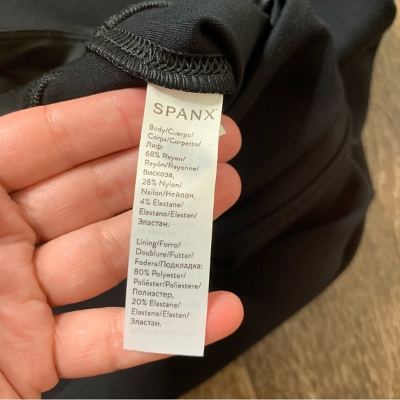 Spanx womens black Ponte knit ankle leggings L NWT - Picture 9 of 10